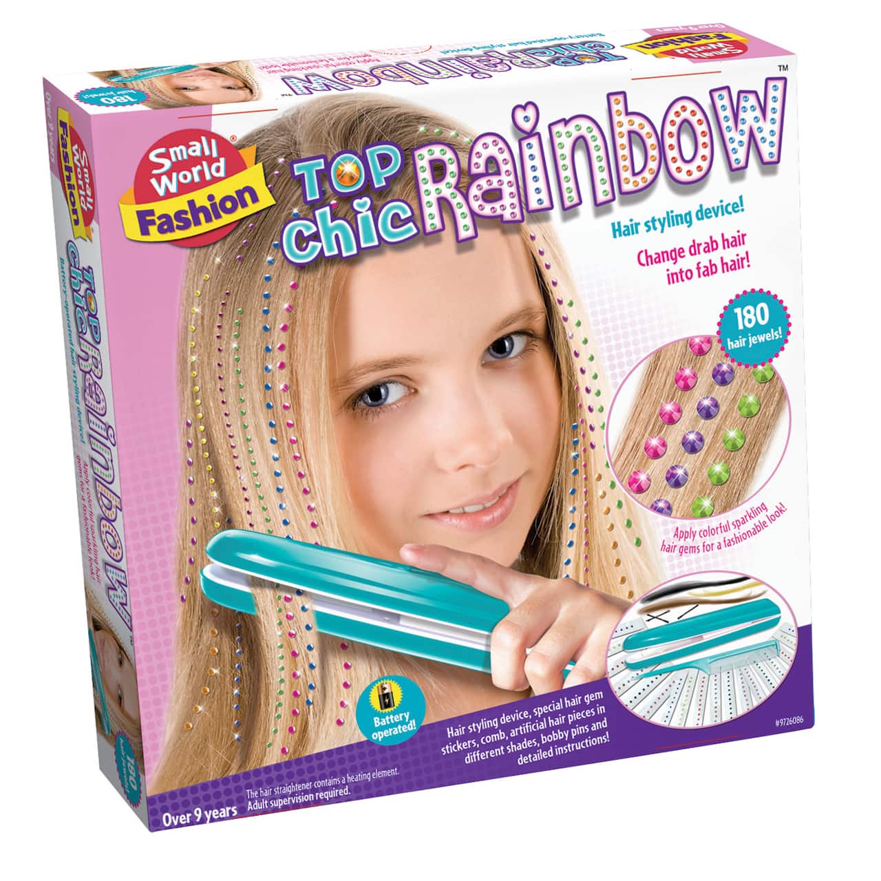 Small World Toys Top Chic Rainbow Hair Styling Kit